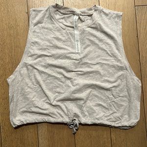 Lululemon tan cropped tank.